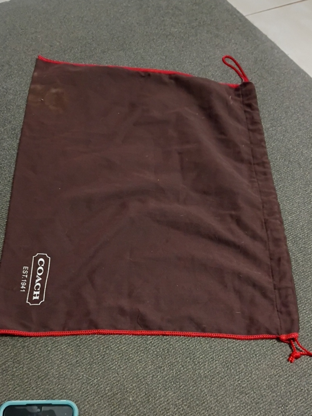 Two Coach Dust Bag